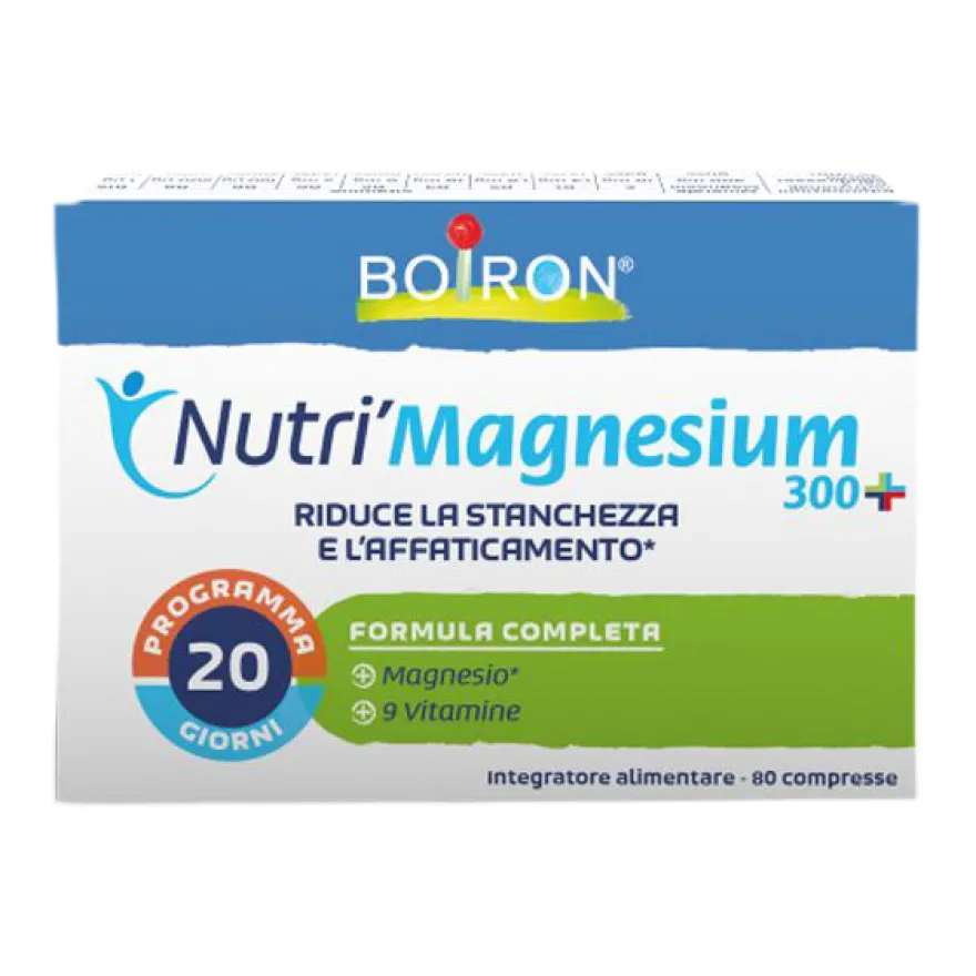 Boiron Nutri Magnesium 300+ Integratore Stanchezza E Affaticamento 80 Compresse