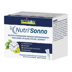Boiron Nutri' Sonno Integratore Rilassante Gusto Limone 30 Stick