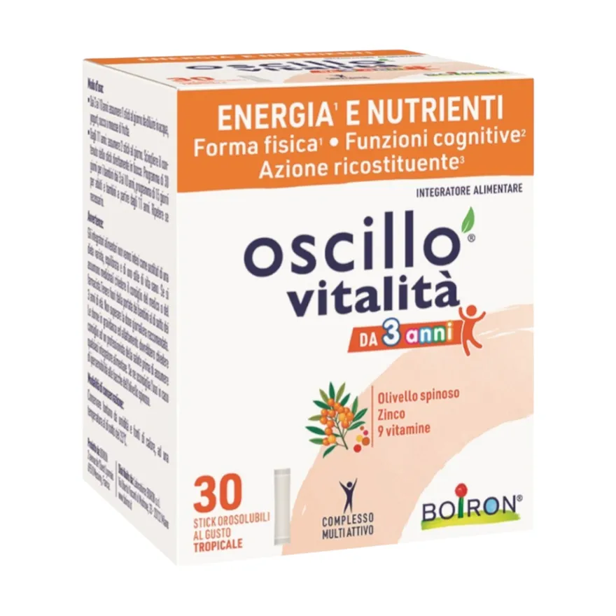 Boiron Oscillo Vitalità 3+ 30 Stick Orosolubili
