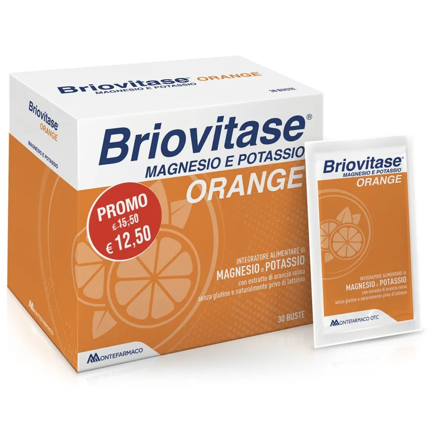 Briovitase Orange Integratore Di Magnesio E Potassio 30 Bustine