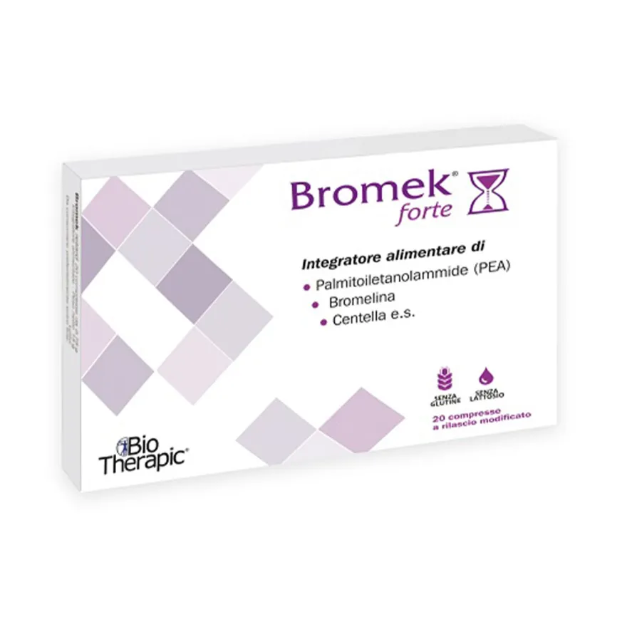 Bromek Forte Integratore Infiammazione Edema Dolore 20 Compresse