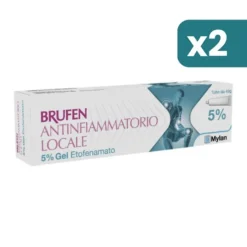 Brufen 5% Gel Etofenamato Antinfiammatorio Locale 2 confezioni da 40g