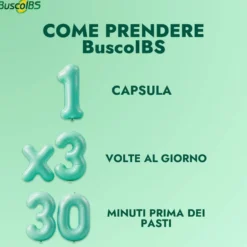 Buscoibs Sindrome Intestino Irritabile 0,2ml 48 Capsule Gastroresistenti