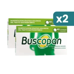 Buscopan Bipacco Contro Mal Di Pancia, Dolori E Crampi Addominali 2x40 Compresse Rivestite