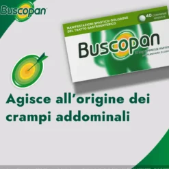 Buscopan Contro Mal Di Pancia, Dolori E Crampi Addominali 40 Compresse Rivestite