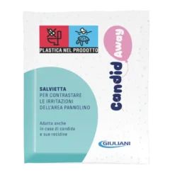 Candidaway Salviette Irritazioni Area Pannolino 10 Pezzi