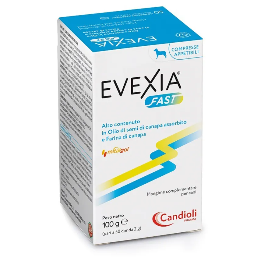 Candioli Evexia Fast Mangime Complementare Cani 50 Compresse