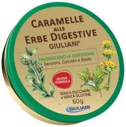 Caramelle Erbe Digestive Integratore Digestione Senza Zucchero 60g