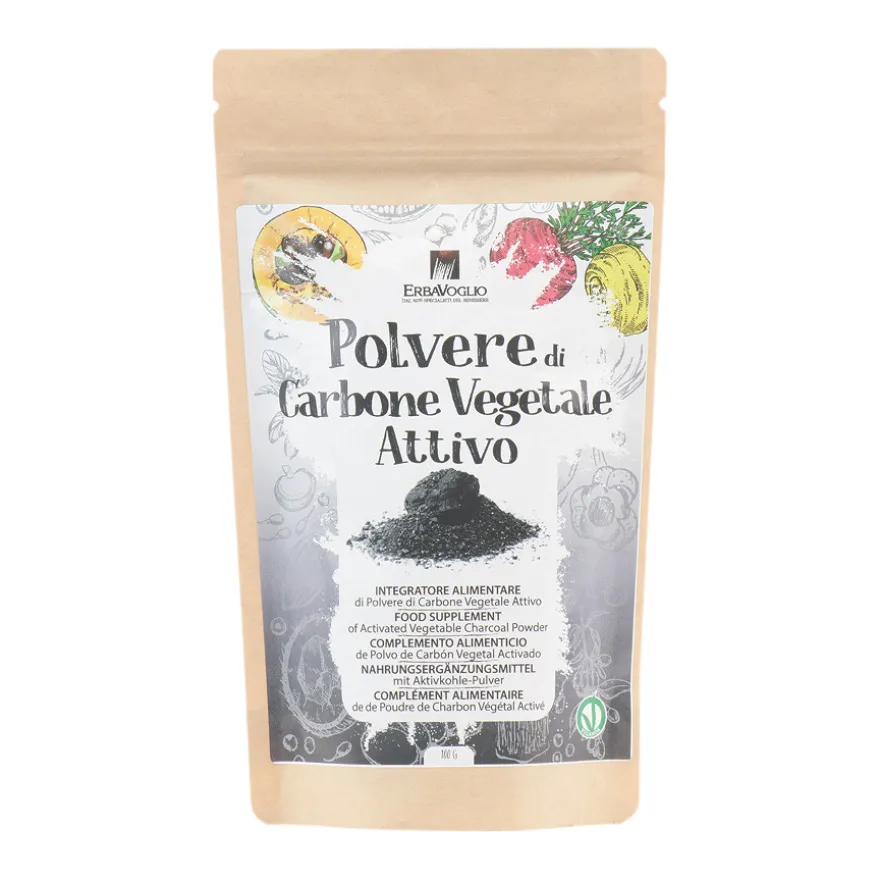 Carbone Vegetale Attivo Polvere Riduce Flatulenza 100g 1 Pezzo