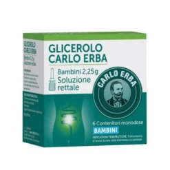 Carlo Erba Glicerolo Microclismi Stitichezza Bambini Camomilla Malva 6 Pezzi