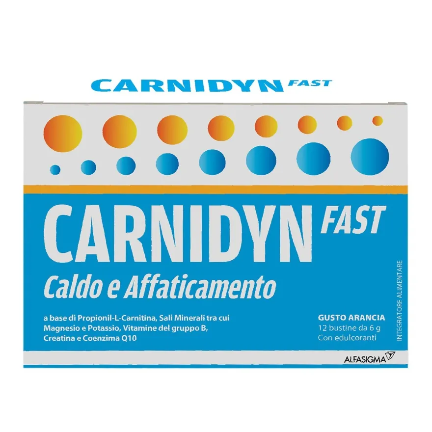 Carnidyn Fast Integratore Caldo E Affaticamento 12 Bustine