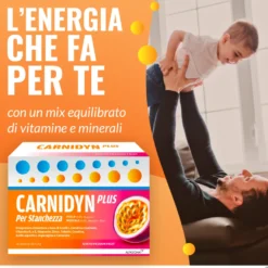 Carnidyn Plus Integratore Stanchezza Gusto Passion Fruit 20 Bustine