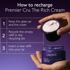 Caudalie Premier Cru La Crema Ricca Anti-età Globale Ricarica 50ml