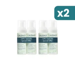 Caudalie Vinoclean Duo Mousse Detergente Viso 2 confezioni da 150ml