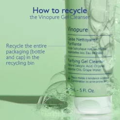 Caudalie Vinopure Gel Detergente Purificante Viso 75ml