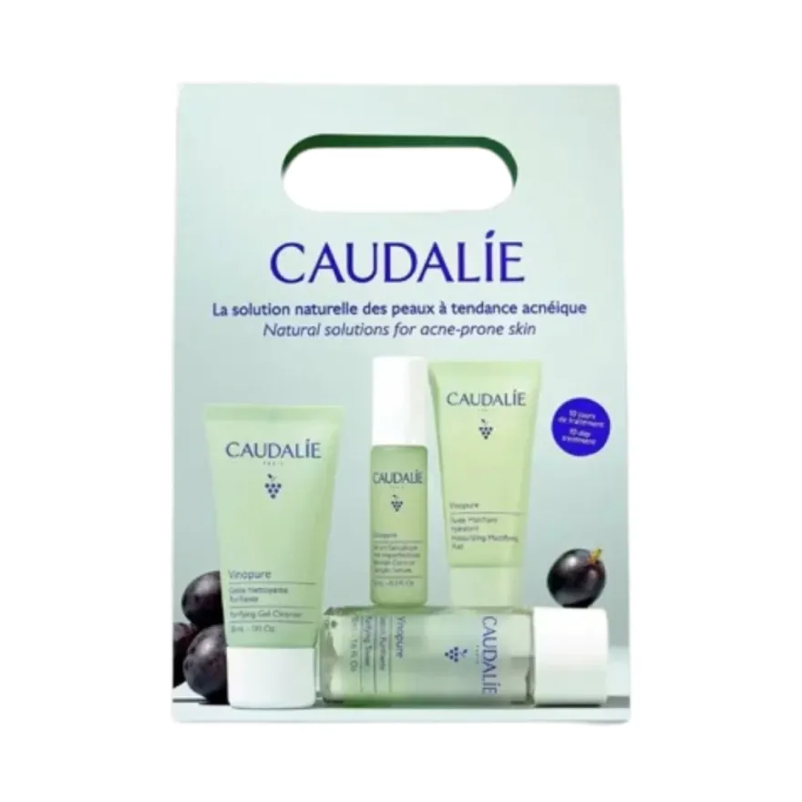 Caudalie Vinopure Starter Kit Trattamento Anti Imperfezioni 4 Pezzi