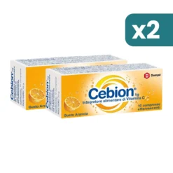 Cebion Arancia Integratore Vitamina C 2 confezioni da 10 Compresse Effervescenti