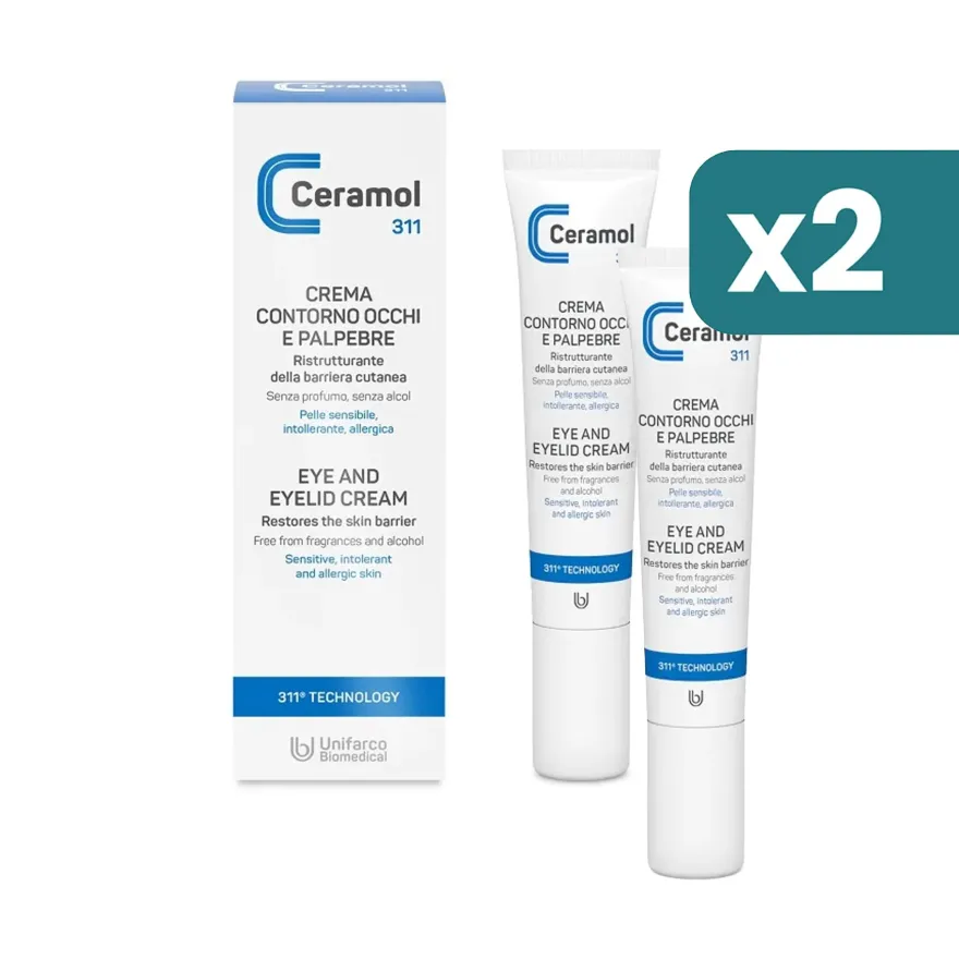 Ceramol Crema Contorno Occhi E Palpebre 2 confezioni da 15ml