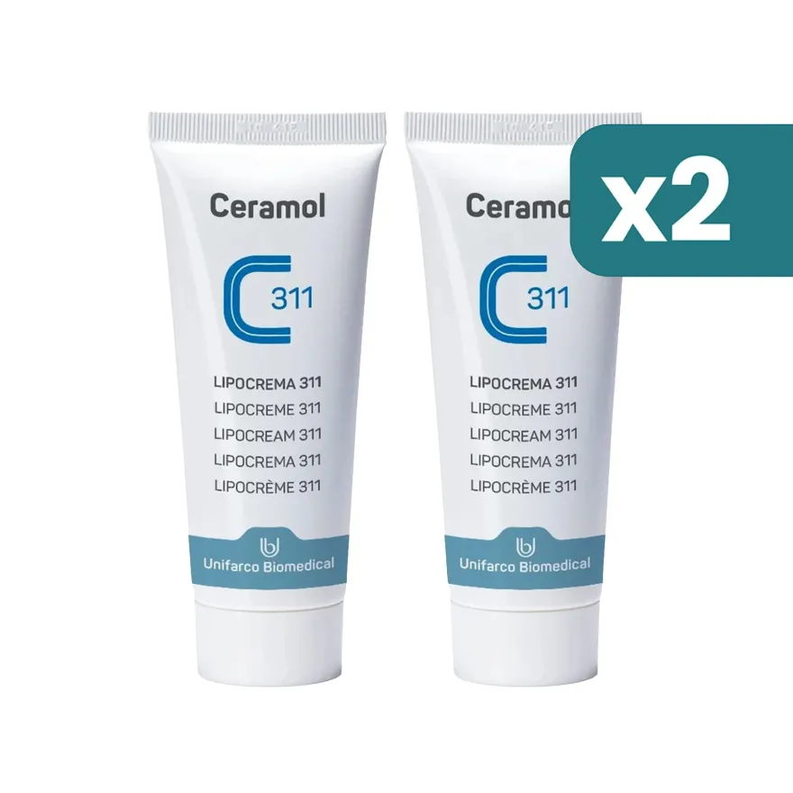 Ceramol Lipocrema 311 Crema Dermatiti 2 confezioni da 100ml