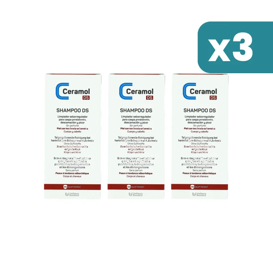 Ceramol Shampoo Ds 3 confezioni da 200ml