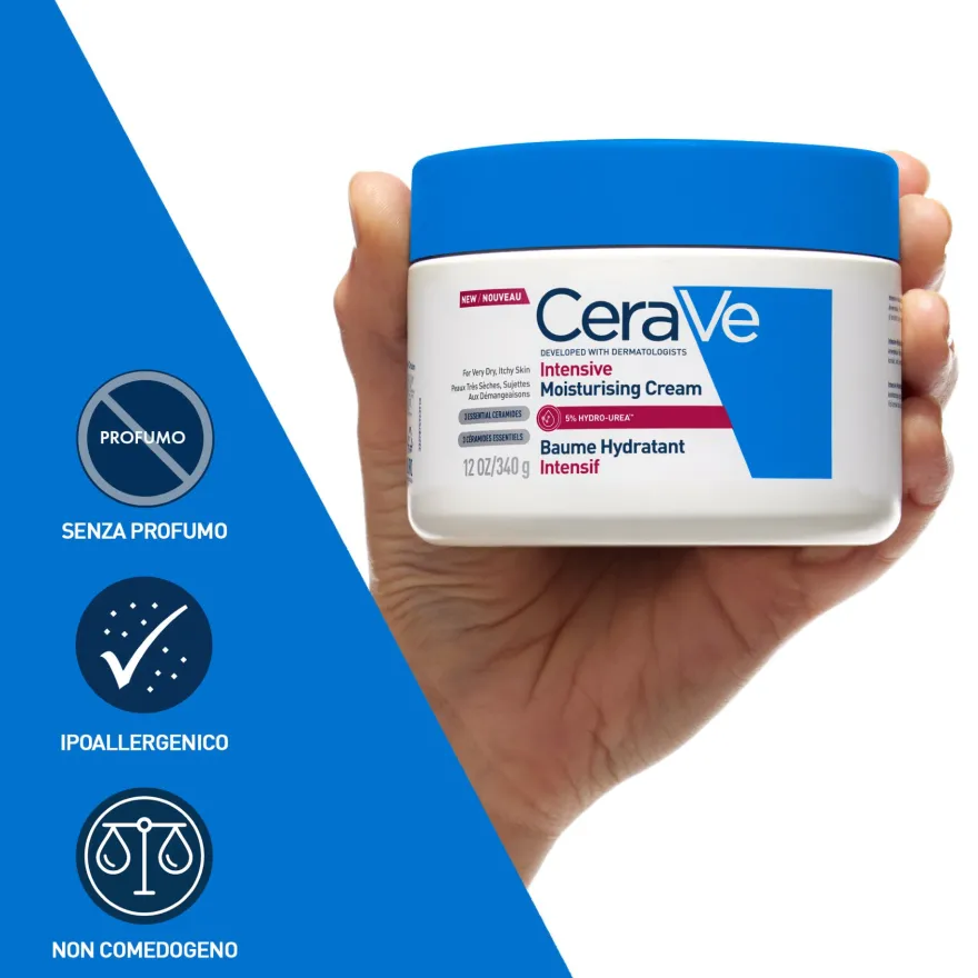 Cerave Crema Idratante Intensiva Per Il Corpo Per Pelli Molto Secche E Con Sensazione Di Prurito 340g