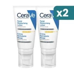 Cerave crema viso idratante con SPF50 bipacco 2x50ml