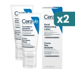 Cerave crema viso idratante Pm bipacco 2x50ml