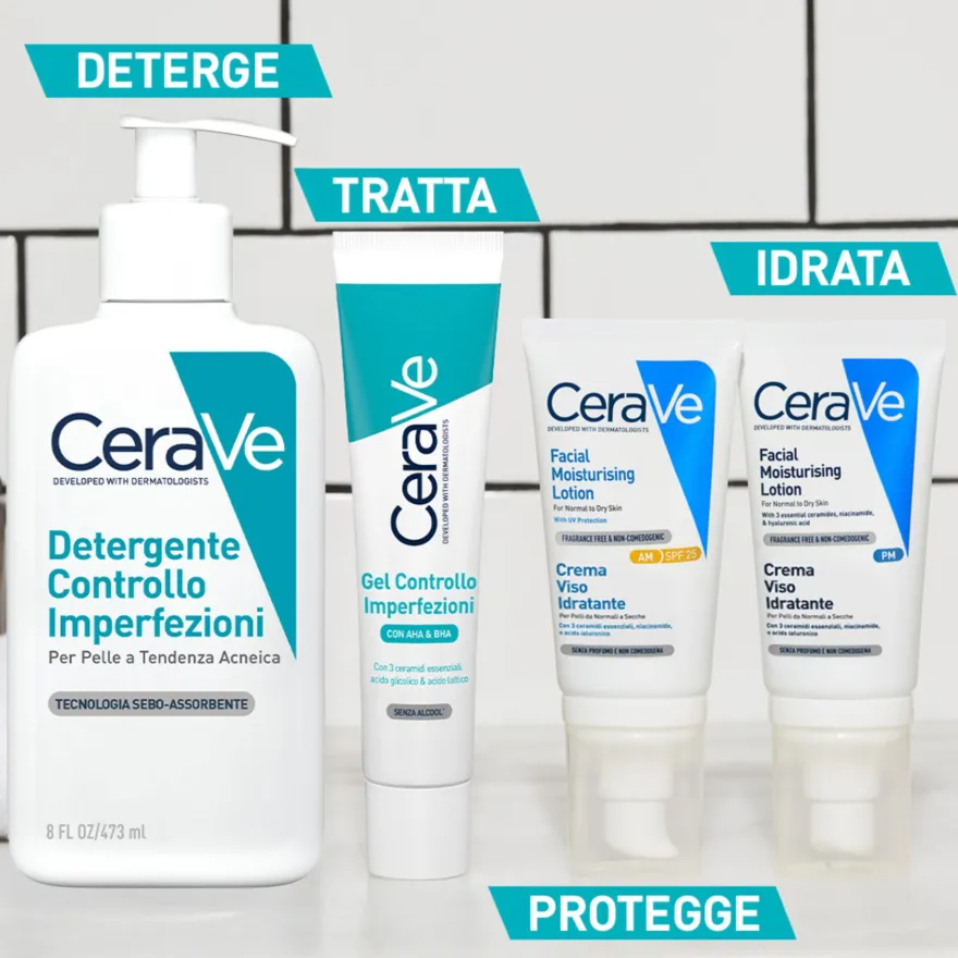 Cerave Detergente Controllo Imperfezioni Per Pelle A Tendenza Acneica 473ml