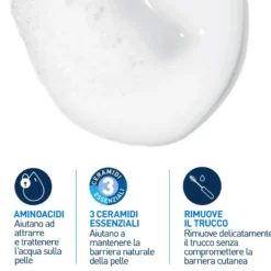 Cerave Detergente Crema-schiuma Idratante Per Pelli Da Normali A Secche Con 3 Ceramidi Essenziali E Acido Ialuronico 473ml
