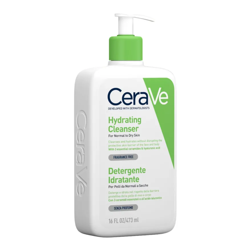 Cerave Detergente Idratante Viso Pelle Da Normale A Secca Con Acido Ialuronico E Ceramidi 473ml