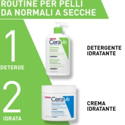 Cerave Detergente Idratante Viso Pelle Da Normale A Secca Con Acido Ialuronico E Ceramidi 473ml