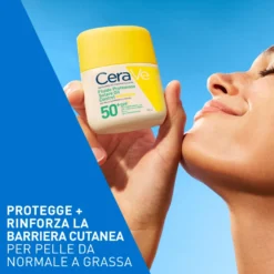 Cerave Fluido Protezione Solare Oil Control Invisibile Pelle Da Normale A Grassa Spf50+ 50ml