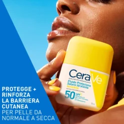 Cerave Fluido Protezione Solare Idratante Invisibile Pelle Da Normale A Secca Spf50 50ml