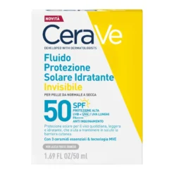 Cerave Fluido Protezione Solare Idratante Invisibile Pelle Da Normale A Secca Spf50 50ml
