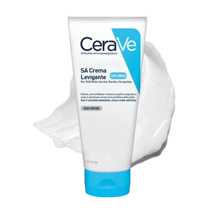 Cerave Sa Sa Crema Levigante 10% Urea Per Pelle Molto Secca Ruvida E Screpolata 177ml