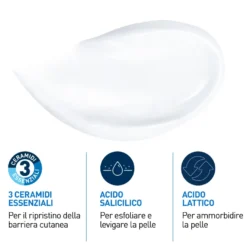 Cerave Sa Sa Crema Levigante 10% Urea Per Pelle Molto Secca Ruvida E Screpolata 177ml