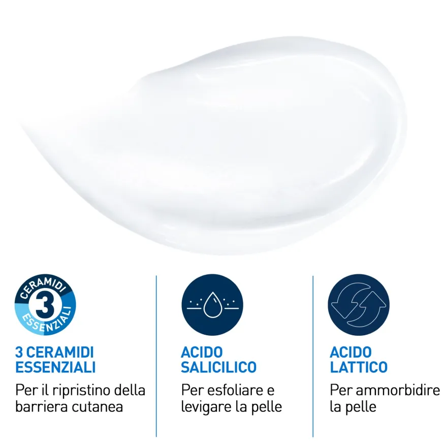 Cerave Sa Sa Crema Levigante 10% Urea Per Pelle Molto Secca Ruvida E Screpolata 177ml