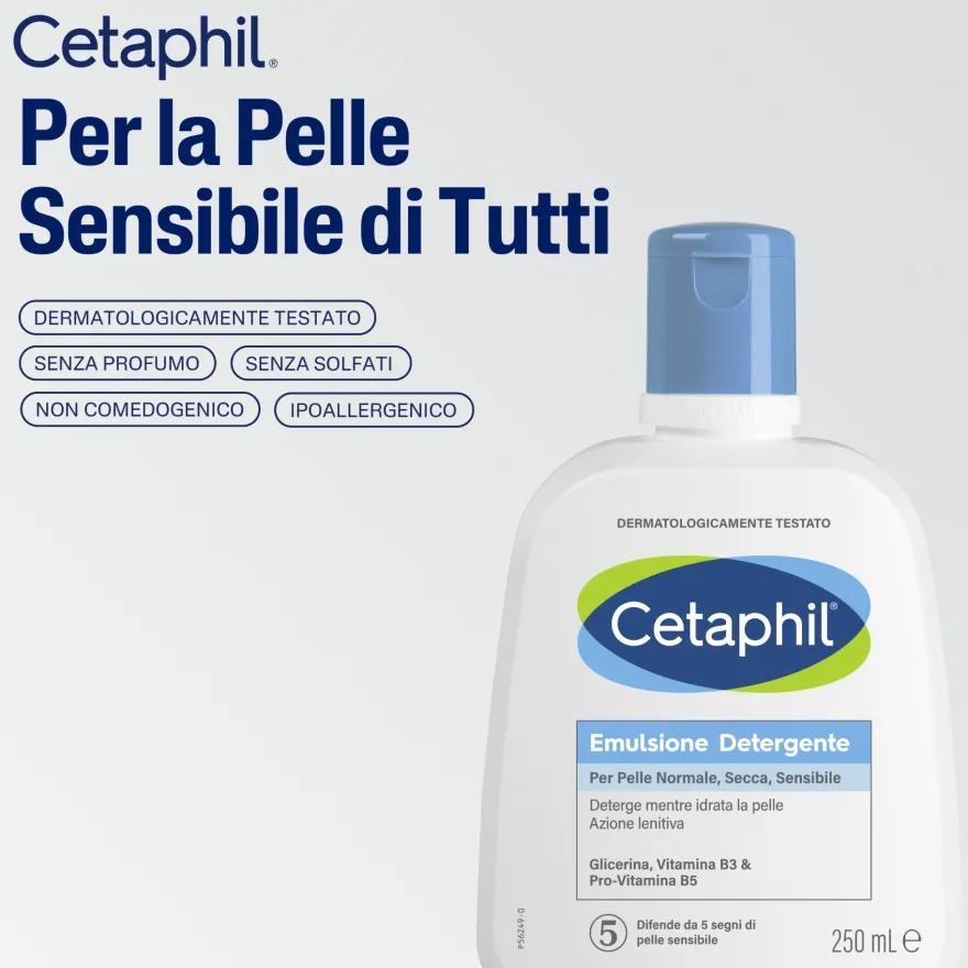 Cetaphil Emulsione Detergente Viso E Corpo 250ml