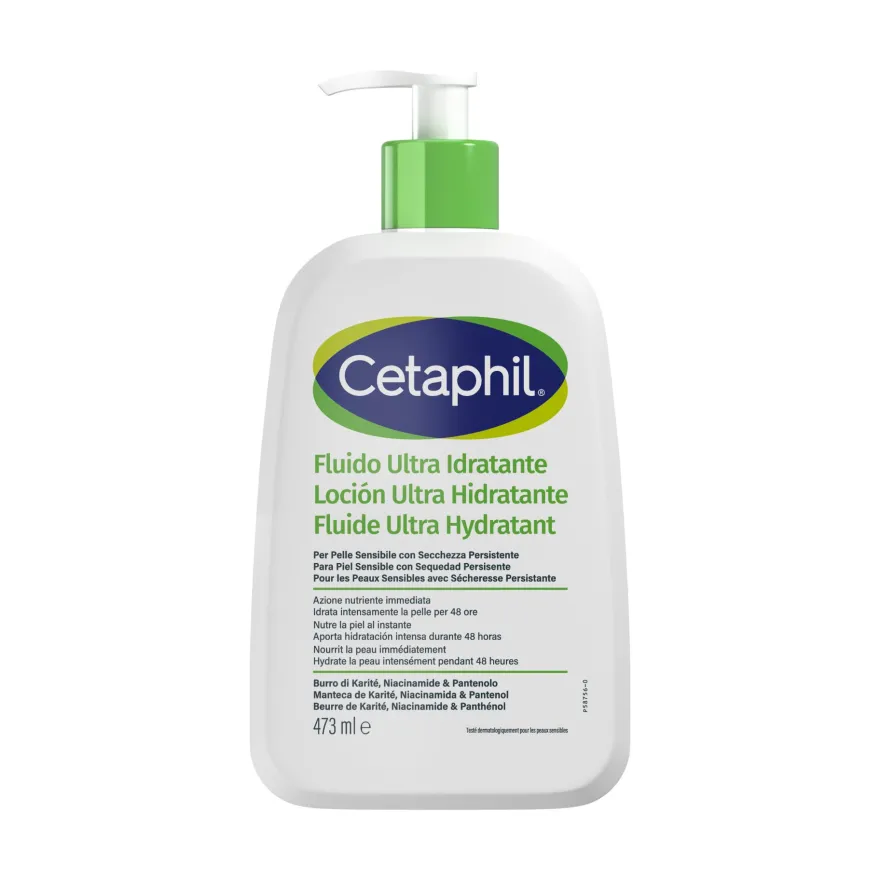 Cetaphil Fluido Ultra Idratante Pelle Sensibile E Secca 473ml