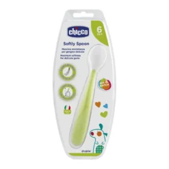 Chicco Cucchiaio Morbido Silicone Igienico 6m+ Verde 1 Pezzo