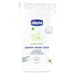 Chicco Quadrotti Morbido Cotone 60 Pezzi