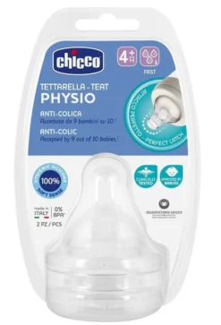 Chicco Tettarella Silicone Perfect 5 4 Mesi 3 Fori 2 Pezzi