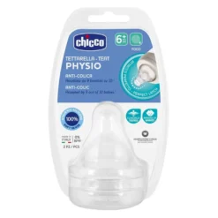 Chicco Tettarella Teat Physio Perfect 5 6m+ In Silicone Anti-colica 2 Pezzi