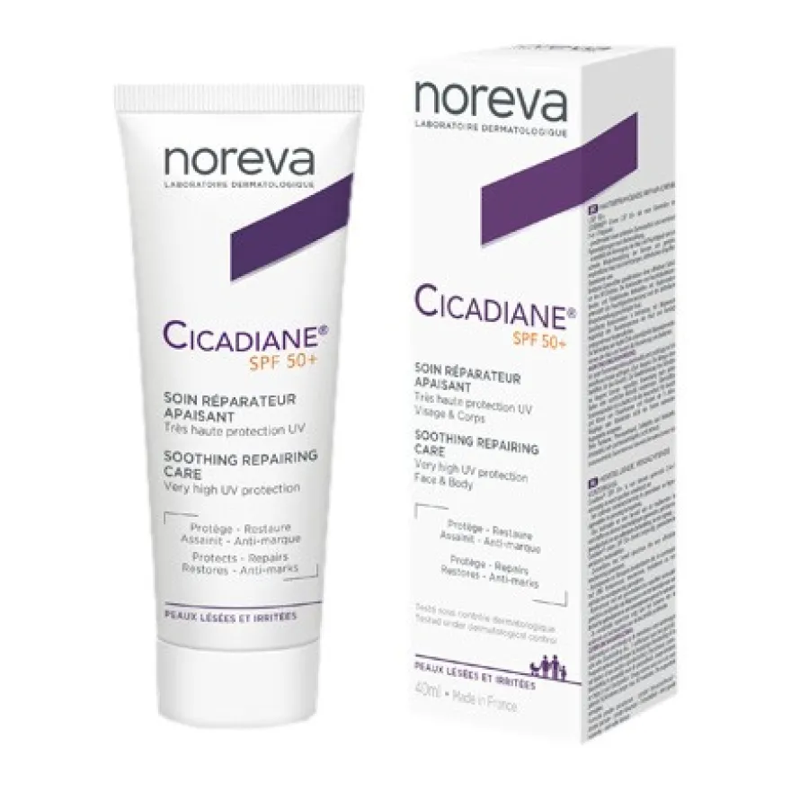 Cicadiane Spf50+ Crema Trattamento Riparatore Lenitivo 40ml