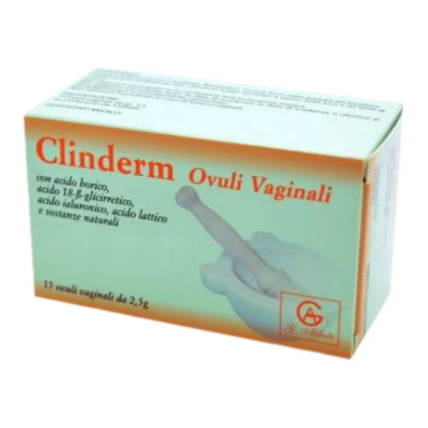 Clinderm Ovuli Vaginali Difese Naturali Intime 15 Ovuli Vaginali Da 2,5g