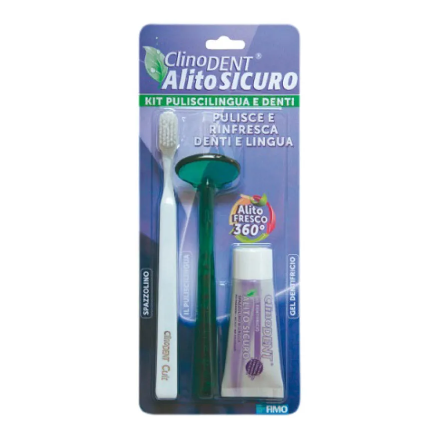 Clinodent Kit Pulisci Lingua E Denti Alito Sicuro 1 Kit