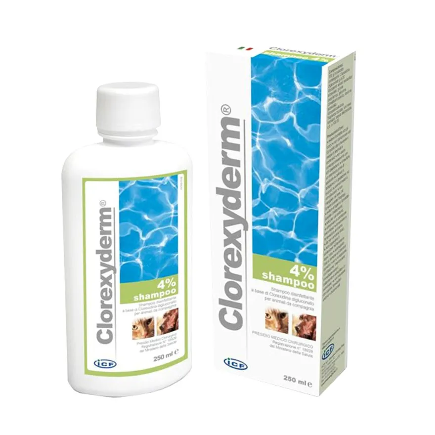Clorexyderm Shampoo 4% Disinfettante Animali 250ml