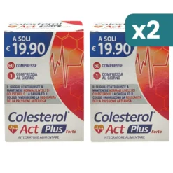 Colesterol Act Plus Forte integratore colesterolo bipacco 2x60 compresse