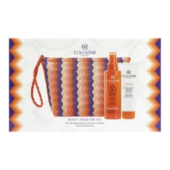 Collistar Cofanetto Latte Spray Abbronzante Spf30 200ml + Balsamo Doposole 100ml + Pochette