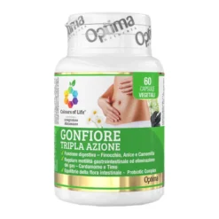Colours Of Life Gonfiore Tripla Azione Integratore Salute Intestinale 60 Capsule Vegetali